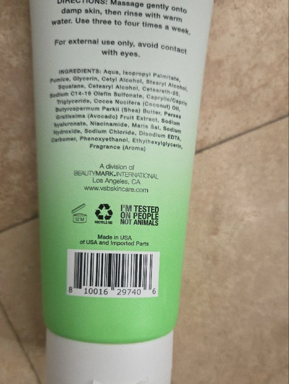 Purifying Face Scrub - Green